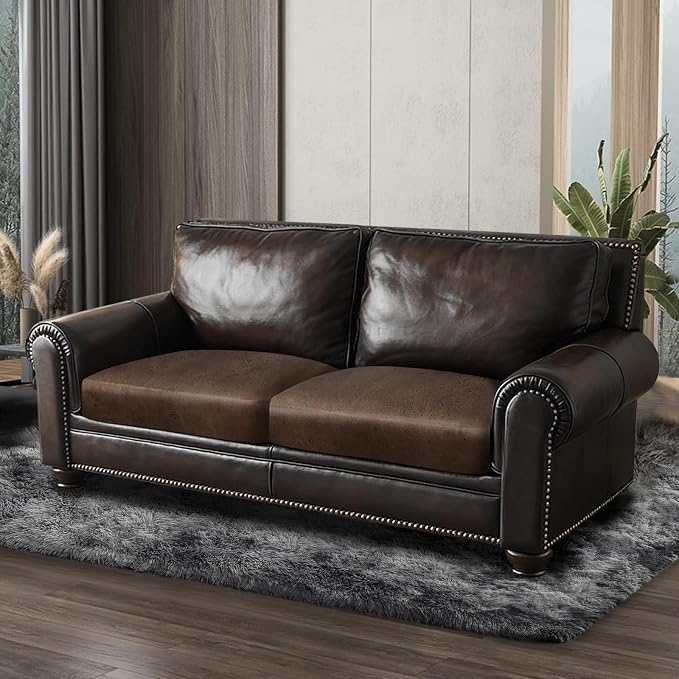 ANARACHON Leather Look Couch Cushion Covers Sofa Seat Slipcovers Sets Couches - Image 8