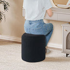 PINPLUS Storage Ottoman Round Boucle Ottoman - Image 2