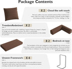 79in Convertible Sofa Bed, Corduroy Boneless Couch Bed, Futon Sleeper Sofa Pull - Image 6