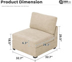 ovios 32.7 inches Middle Seat Module - Image 2