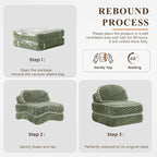 COLAMY Folding Sofa Bed, 3-in-1 Convertible Sleeper Chairs - Image 8