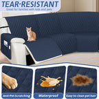 Arfntevss Recliner Sectional Couch Covers Waterproof L Shape Sofa Cover - Image 5