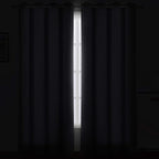 Blackout Curtains 52 x 84 Inch Long Grey Curtains Set of 2 Panels Thermal - Image 3