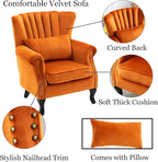 Velvet Accent Chairs Set of 2 - Image 6