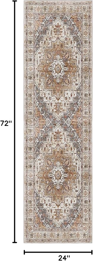 Madane Washable Runner Rug 2x6 Runners - Image 2