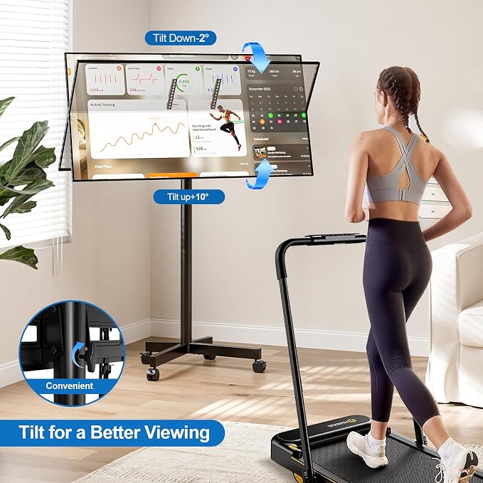 Mobile TV Cart Rolling TV Stand - Image 2
