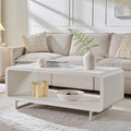 IFGET 48" Modern Coffee Table, 2-Tier Minimalist Center Table by IFGETEnrichYourLivingSpace