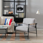 Ya-Home Mid-Century Accent Chair Set of 2, Soft Armchair Chenille Fabric Lounge - Image 8