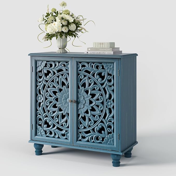 JOINICE Blue Accent Cabinet - Image 8