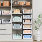 8 Pack Stackable Closet Storage Basket - Image 4