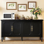 RoyalCraft Buffet Cabinet with Storage, Mid Century Modern Painted Credenza - Image 7