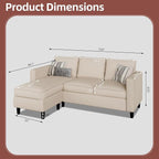 Nuturelly Convertible Sectional Sofa Couch - Image 2