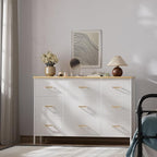 VASICAR Wide TV Stand Modern TV Console, 9 Drawers Dresser - Image 6