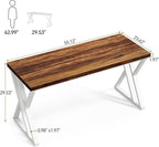 LITTLE TREE 55 Inch Large Simple Industrial Computer Desk Study Writing Table - Image 3