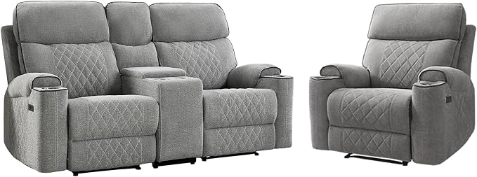 HAOMARKETS 2-Piece Power Recliner Sofa Set - Image 8
