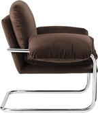 Modway Ansel Performance Velvet Accent Chair in Chocolate Brown - Image 6