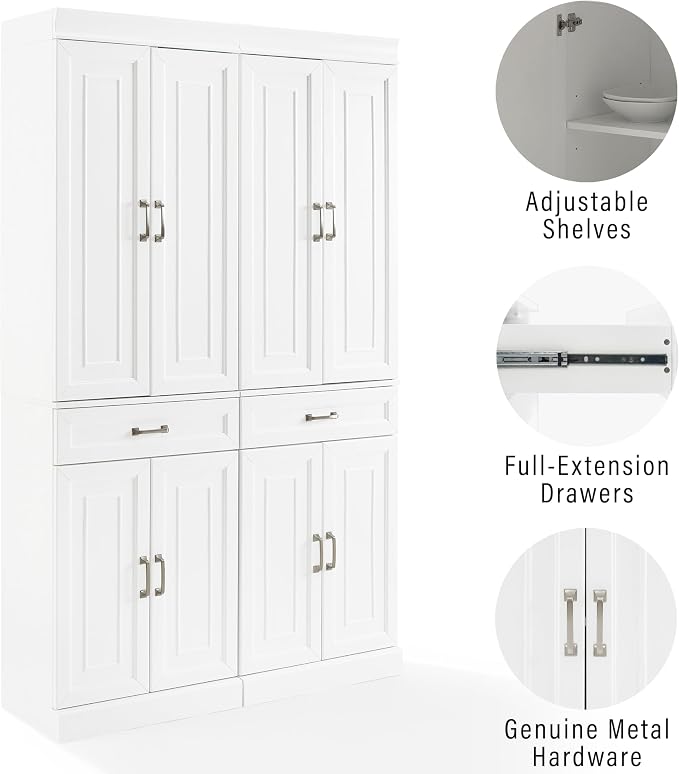 Crosley Furniture Stanton 2-Piece Pantry Storage Cabinet Set - Image 6