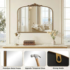 Vintage Gold Ornate Baroque Mirror - Image 5