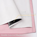 Yakamok Pink 100% Blackout Curtains 84 Inches Long - Image 4