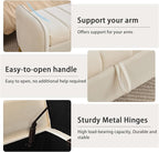 End of Bed Storage Bench, Storage Ottoman Bench - Image 7