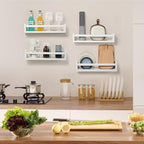 Nursery Room Shelves Set of 4, Wood Floating Book Shelves - Image 2