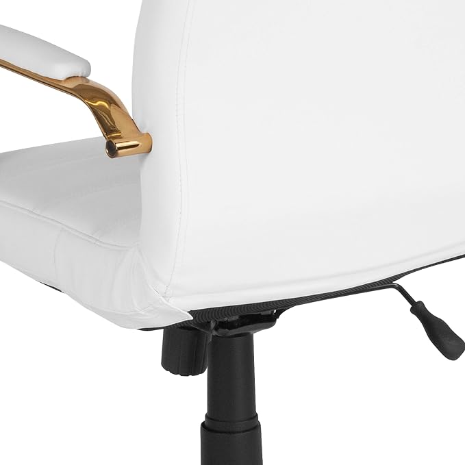 Flash Furniture Whitney Mid-Back Swivel LeatherSoft Desk Chair - Image 13