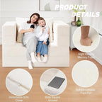 Futon Sofa Bed with Pillow, 3-in-1 Sleeper Sofa Bed with Removable Cover - Image 7
