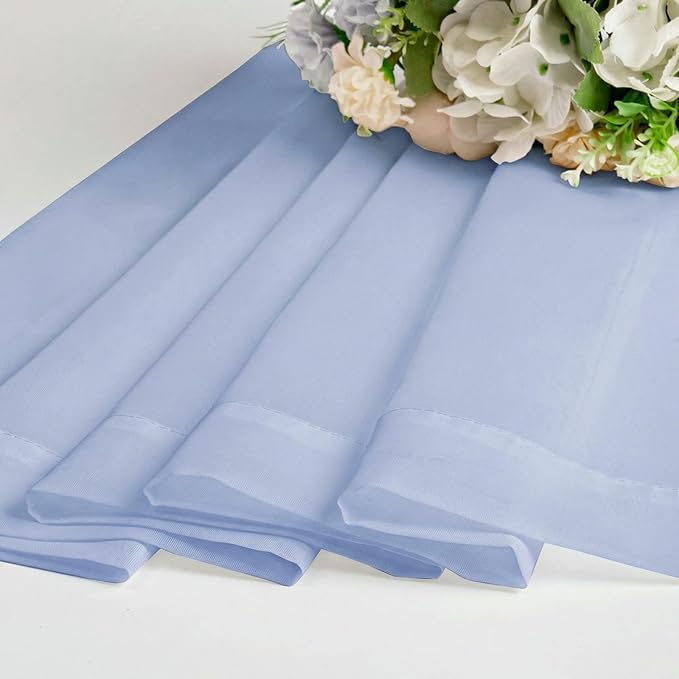 Sheer Curtains 72 Inches Long 2 Panels Set, Modern Light Filtering Sheer - Image 7
