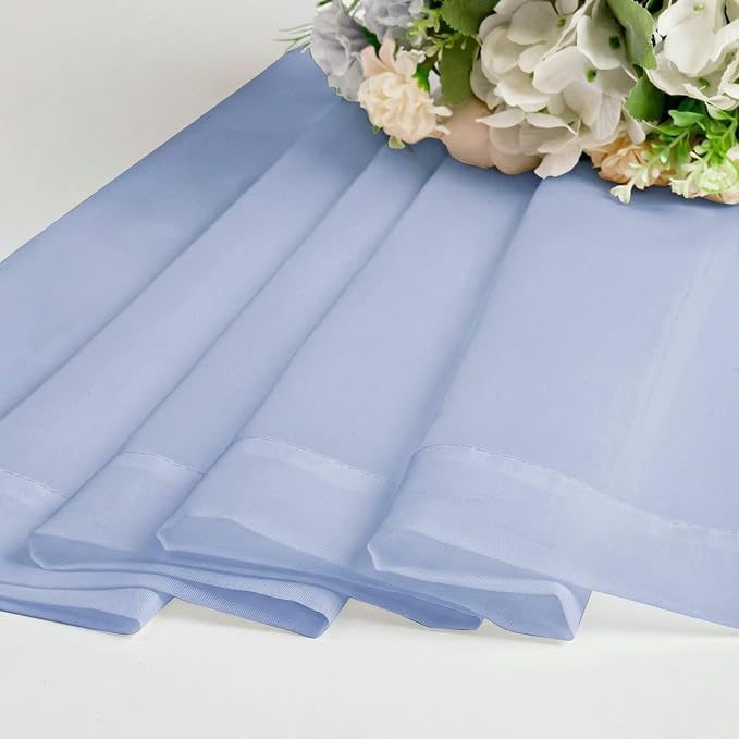 Sheer Curtains 63 Inch Length 2 Panels Set - Image 7