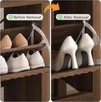 YOMILUVE 47.3" Shoe Cabinet Storage - Image 5