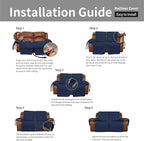 Easy-Going Oversized Loveseat Recliner Cover, Reversible Couch Cover - Image 7