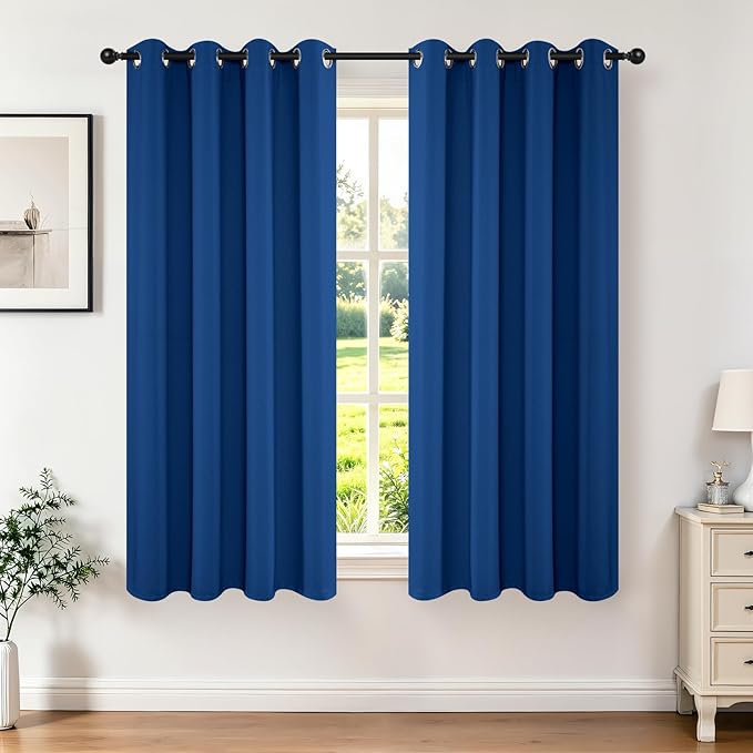 Joydeco Blackout Curtains 54 Inch Length 2 Panels Set, Thermal Insulated Long by JOYDECO