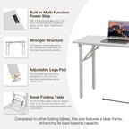 TEMI Long Computer Desk Folding Table - Image 6