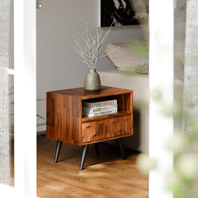 Bme Georgina Solid Wood Nightstand - Image 7