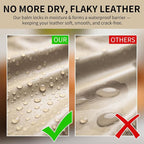 Leather Recoloring Balm with 100ml Mink Oil, Car Seats, Dye & Restorer - Image 5