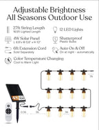 Brightech Ambience Pro 27-Ft Solar String Lights - Image 3
