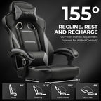 GTPLAYER Gaming Chair with Footrest, Big and Tall Game Chair 350lb Racing Style - Image 4