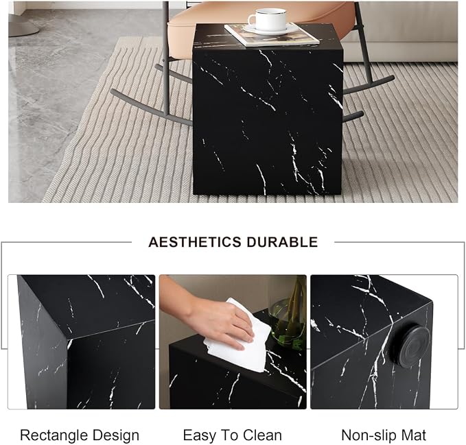 Side Table, End Table Living Room Table, Modern Side Table Sofa Couch Tables - Image 4