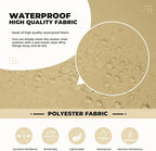 DANGHOOGY Wicker Chair Cushions, Waterproof Outdoor Loveseat Cushions - Image 4