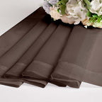 Sheer Curtains, Chocolate Sheer Curtains 78 inch Length 2 Panels Set, Rod - Image 9