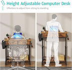 Small Portable Standing Rolling Desk - Image 5