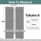 Yakamok Room Darkening Curtains 62x84 inch Long Pink-Living Room | 2 panels - Image 7