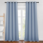 NICETOWN Bedroom Blackout Curtains 90 inches Long 2 Panels Set by NICETOWN