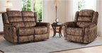 EBELLO 2 Pieces Loveseat Reclining Couch Furniture Set, Soft Fabric Manual by EBELLO