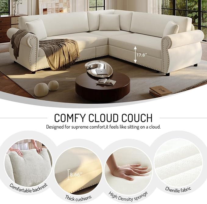 88.2" Sectional Sleeper Sofa - Image 7