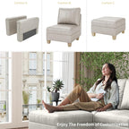 SITJOY Faux Leather Living Room Chair - Image 5