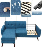 Kingfun L Shaped Couch, Sectional Couches, 3 Seater Sofas - Image 7