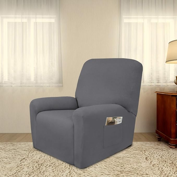 PureFit Stretc Recliner Chair Covers Fleece Soft Couch Covers - Image 2