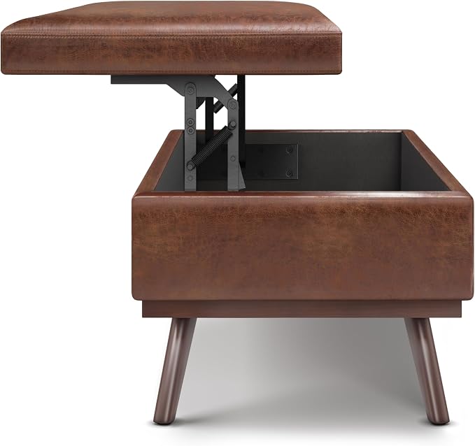 SIMPLIHOME Owen Lift Top Coffee Table Storage Ottoman - Image 8