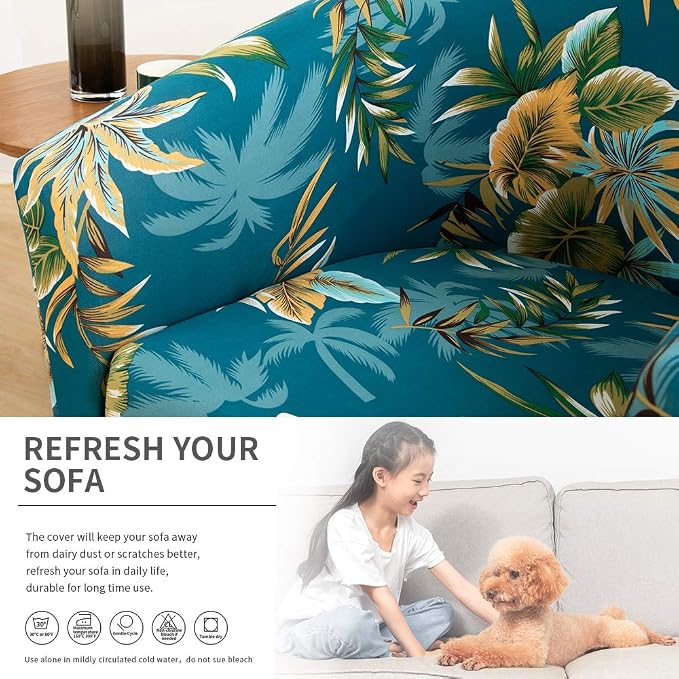 SearchI Club Chair Slipcover Stretch Barrel Chair Covers Printed Tub Chair - Image 6
